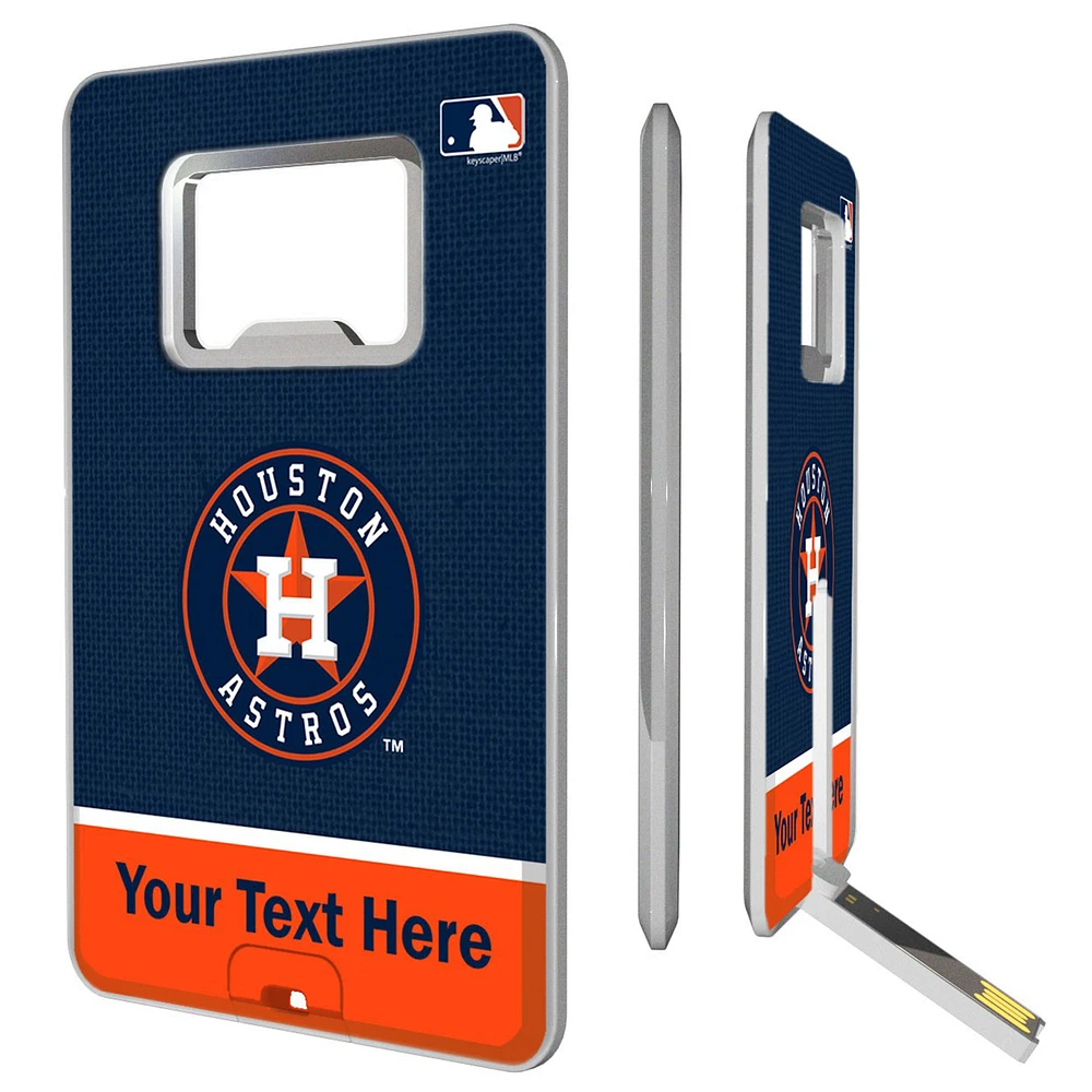 Houston Astros Personalized Credit Card USB Drive & Bottle Opener