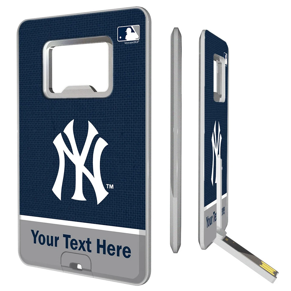 New York Yankees Personalized Credit Card USB Drive & Bottle Opener