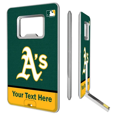 Athletics Personalized Credit Card USB Drive & Bottle Opener