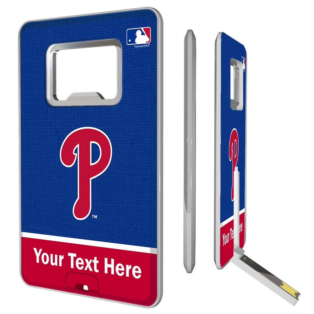 Philadelphia Phillies Personalized Credit Card USB Drive & Bottle Opener