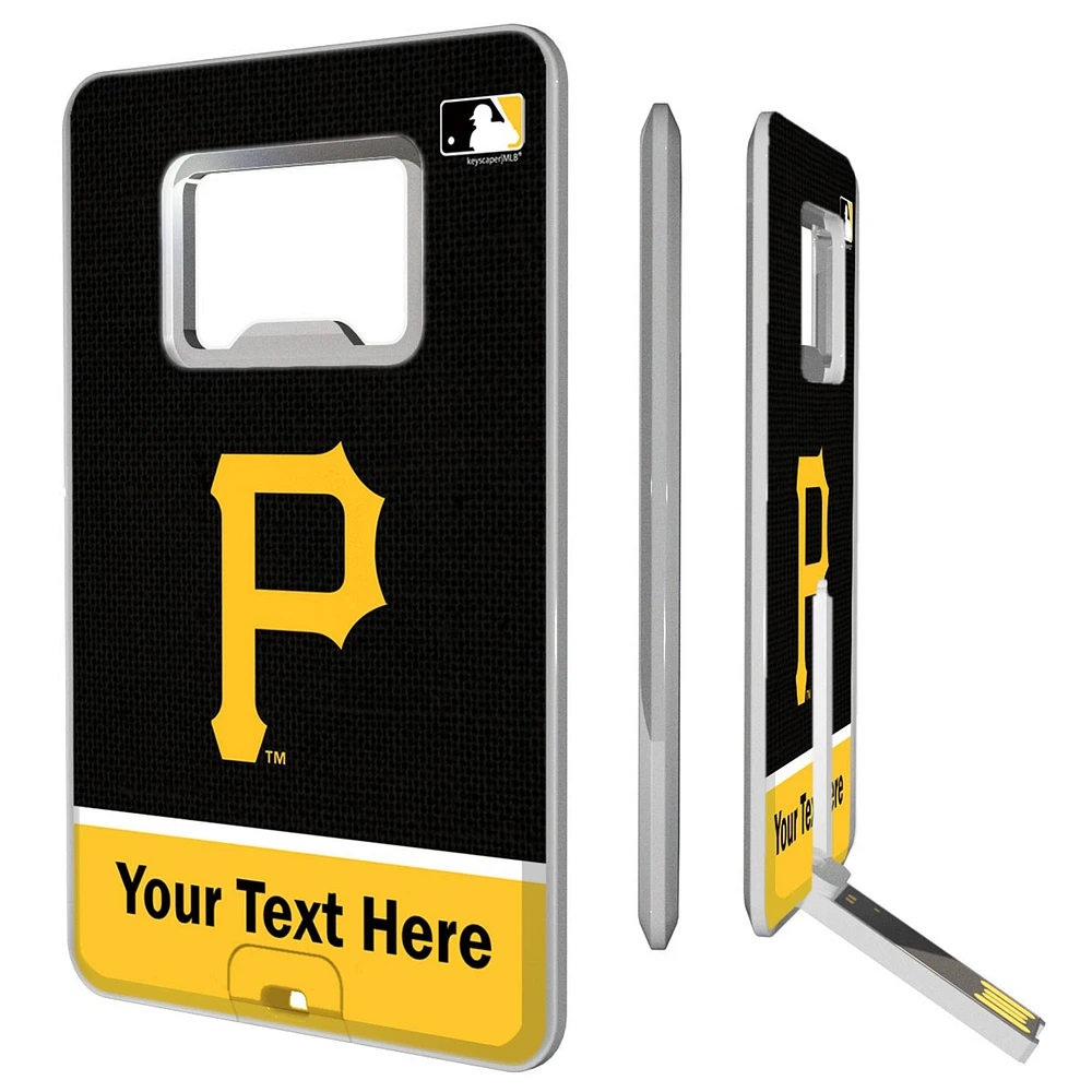 Pittsburgh Pirates Personalized Credit Card USB Drive & Bottle Opener