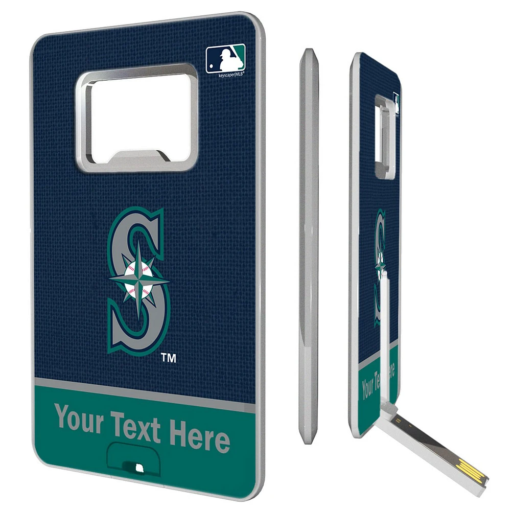 Seattle Mariners Personalized Credit Card USB Drive & Bottle Opener