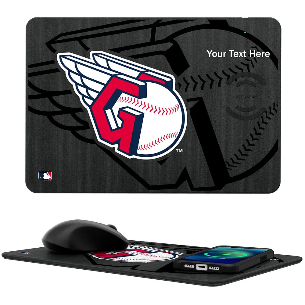 Cleveland Guardians Personalized Wireless Charger & Mouse Pad