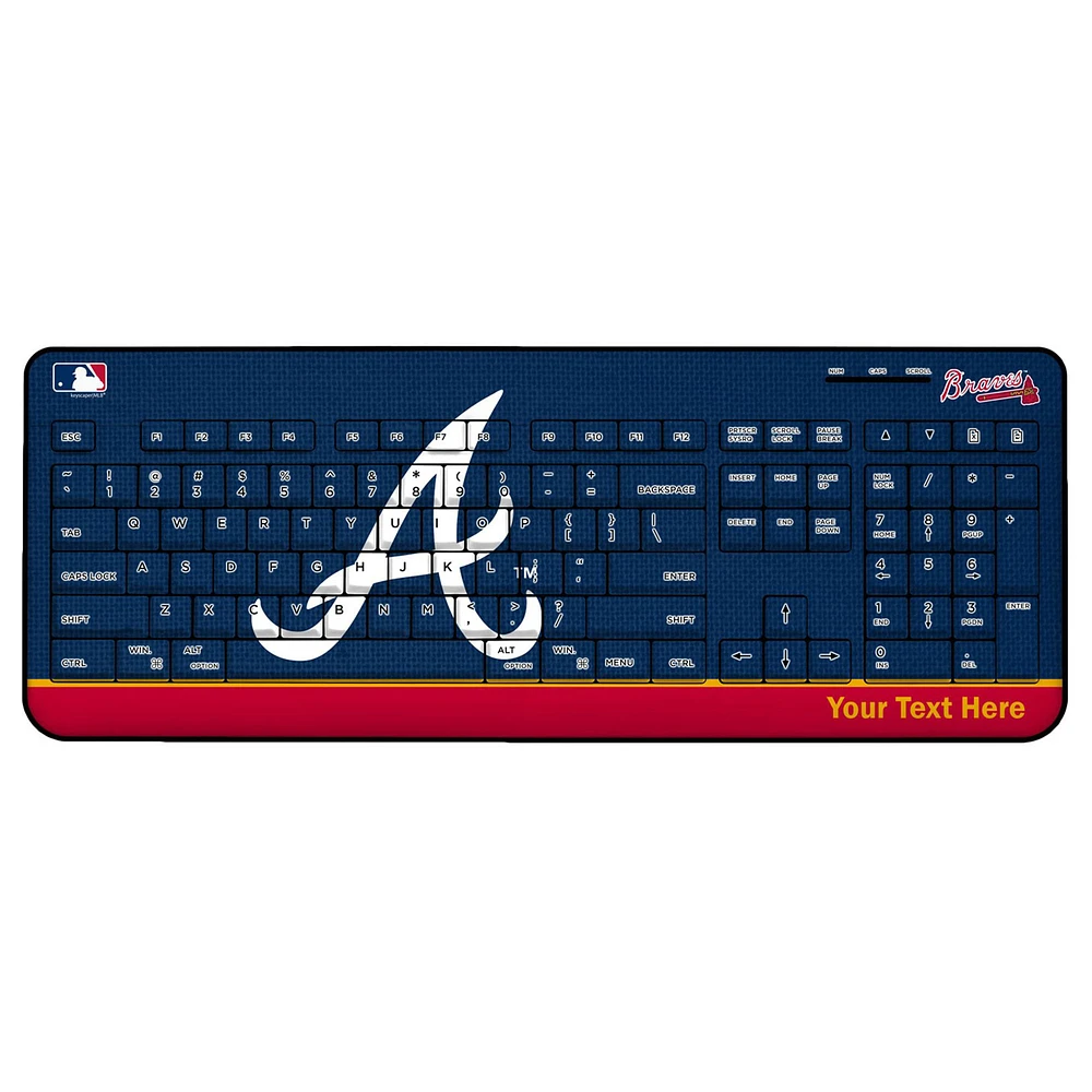 Atlanta Braves Personalized Wireless Keyboard