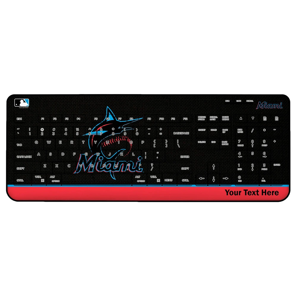 Miami Marlins Personalized Wireless Keyboard