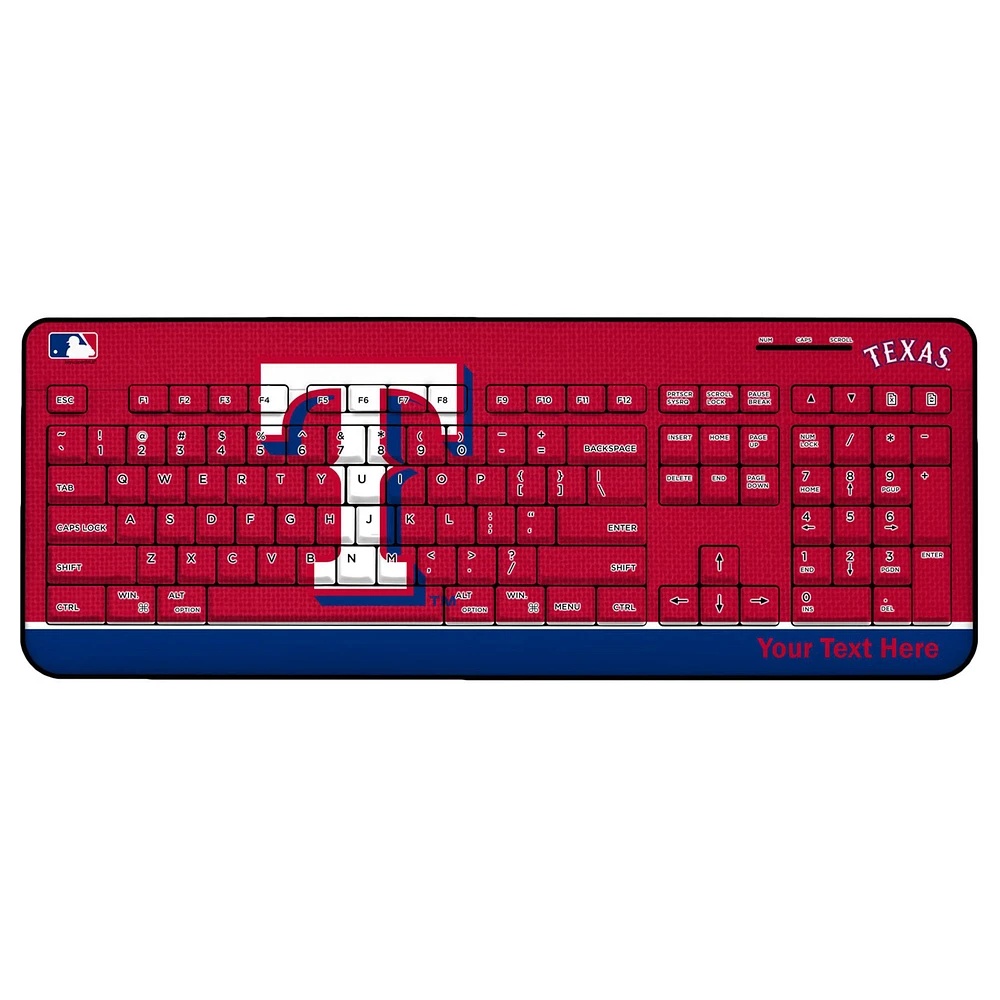Texas Rangers Personalized Wireless Keyboard