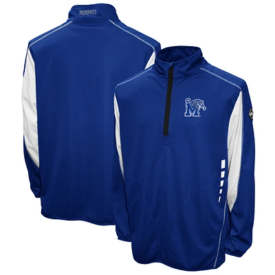 Men's Franchise Club Royal Memphis Tigers Flex Thermatec Quarter-Zip Jacket
