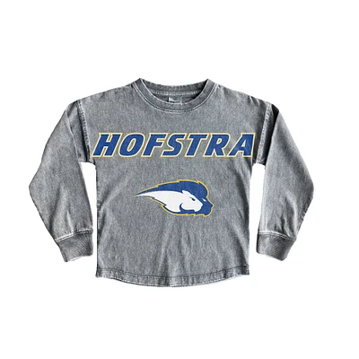 Youth Gameday Couture Gray Hofstra University Pride Faded Wash Pullover Top