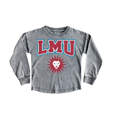 Youth Gameday Couture Gray Loyola Marymount Lions Faded Wash Pullover Top