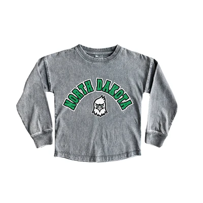 Youth Gameday Couture Gray North Dakota Faded Wash Pullover Top