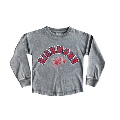 Youth Gameday Couture Gray Richmond Spiders Faded Wash Pullover Top