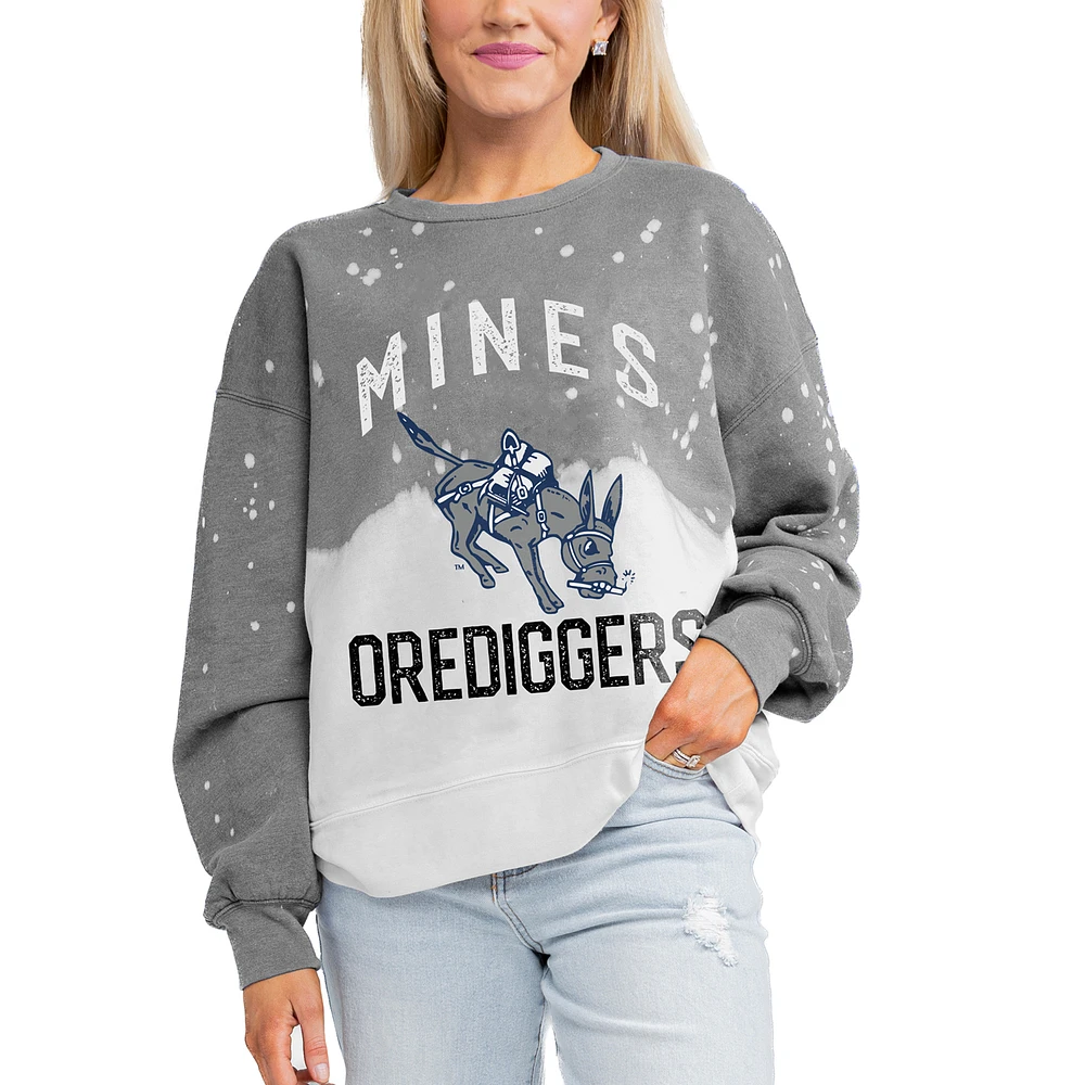 Women's Gameday Couture Gray Colorado School of Mines Orediggers Twice As Nice Pullover Sweatshirt
