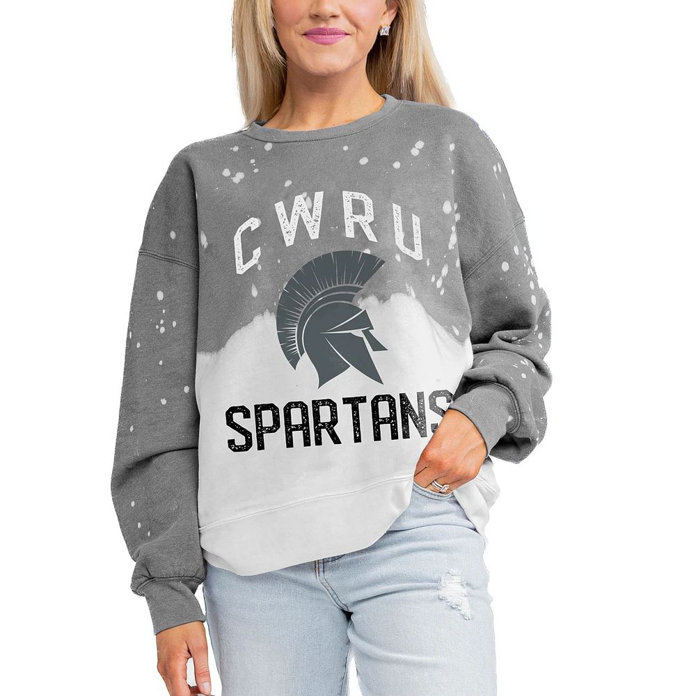 Women's Gameday Couture Gray Case Western Reserve University Twice As Nice Pullover Sweatshirt