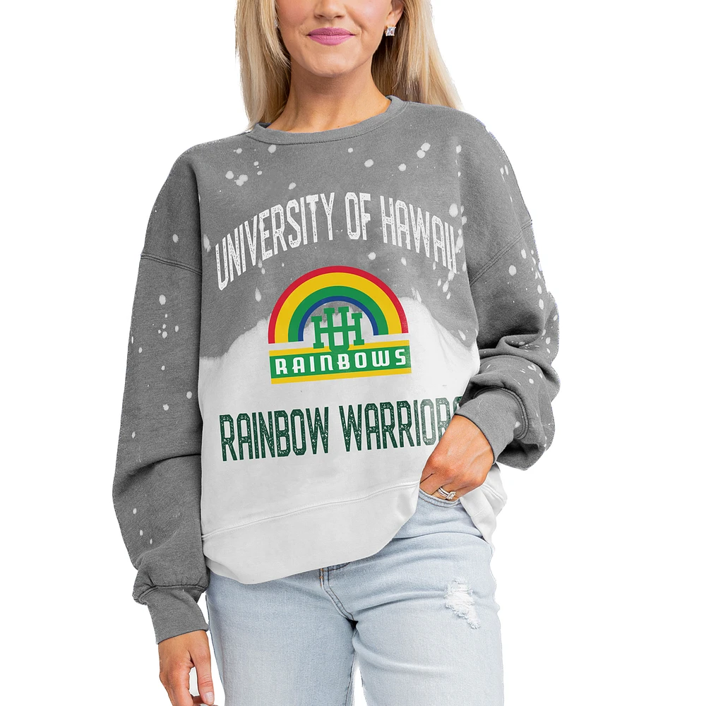 Women's Gameday Couture Gray Hawaii Warriors Twice As Nice Pullover Sweatshirt
