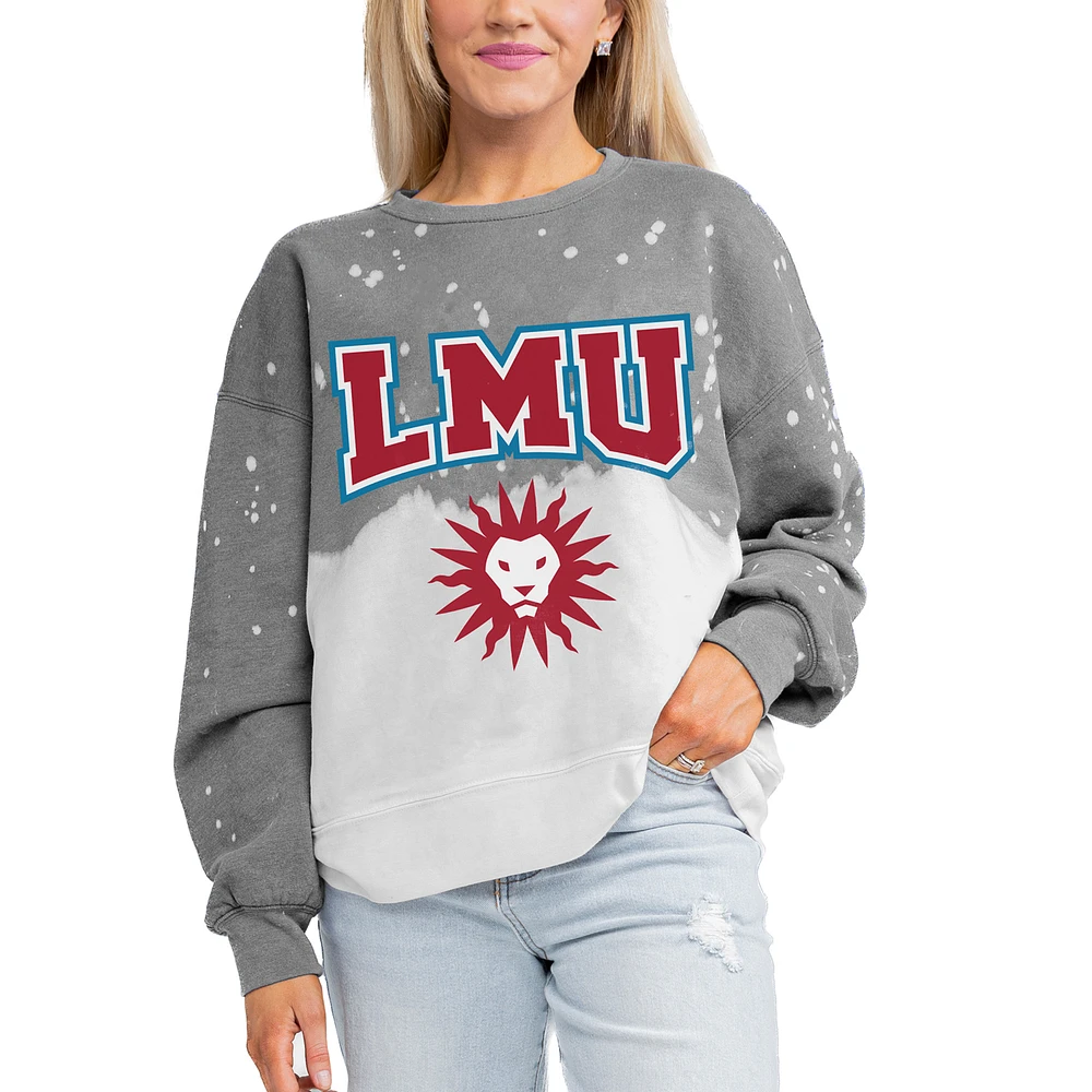 Women's Gameday Couture Gray Loyola Marymount Lions Twice As Nice Pullover Sweatshirt