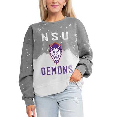 Women's Gameday Couture Gray Northwestern State Demons Twice As Nice Pullover Sweatshirt
