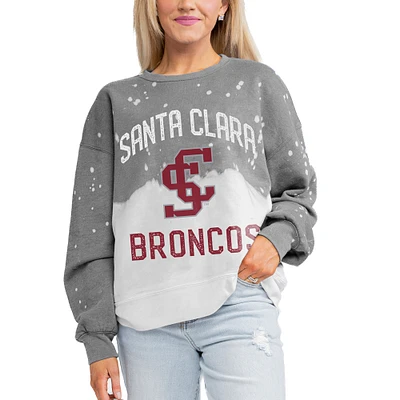 Women's Gameday Couture Gray Santa Clara Broncos Twice As Nice Pullover Sweatshirt