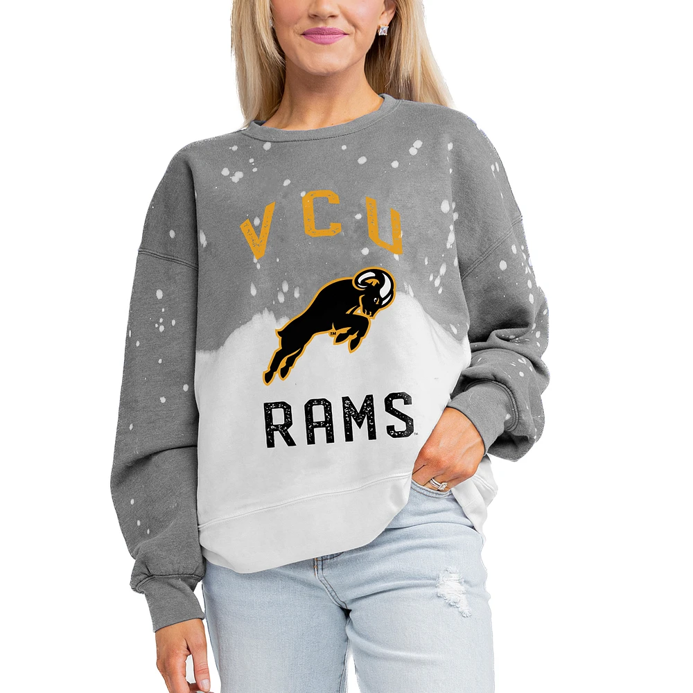 Women's Gameday Couture Gray VCU Rams Twice As Nice Pullover Sweatshirt
