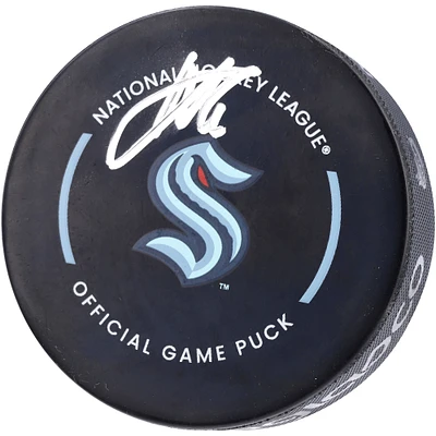 Adam Larsson Seattle Kraken Autographed Official Game Puck