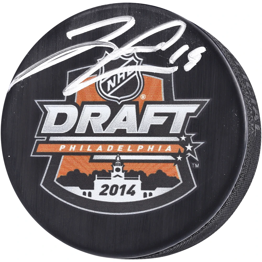 Jared McCann Seattle Kraken Autographed 2014 NHL Draft Logo Hockey Puck