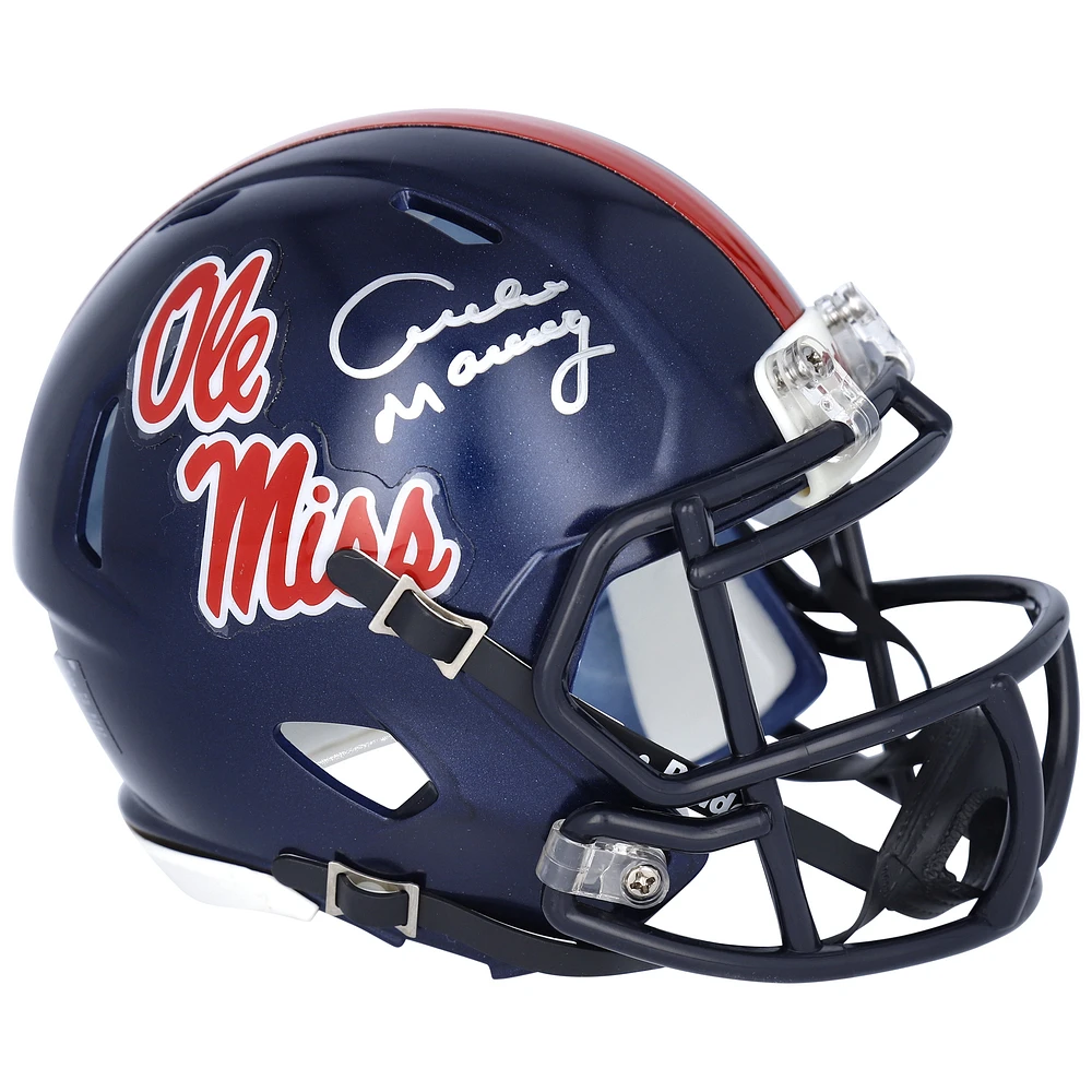 Archie Manning Ole Miss Rebels Autographed Riddell Speed Mini Helmet