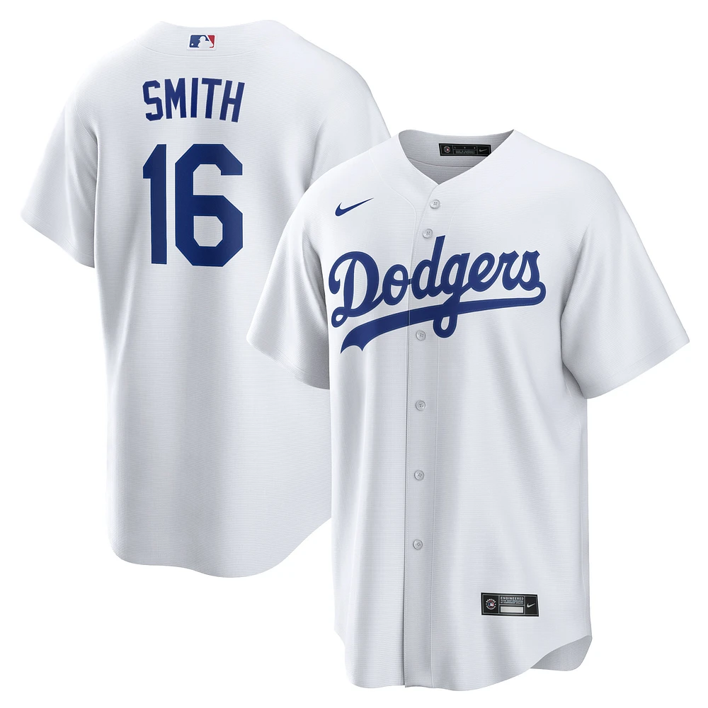 Men's Nike Will Smith White Los Angeles Dodgers Home Official Replica Player Jersey