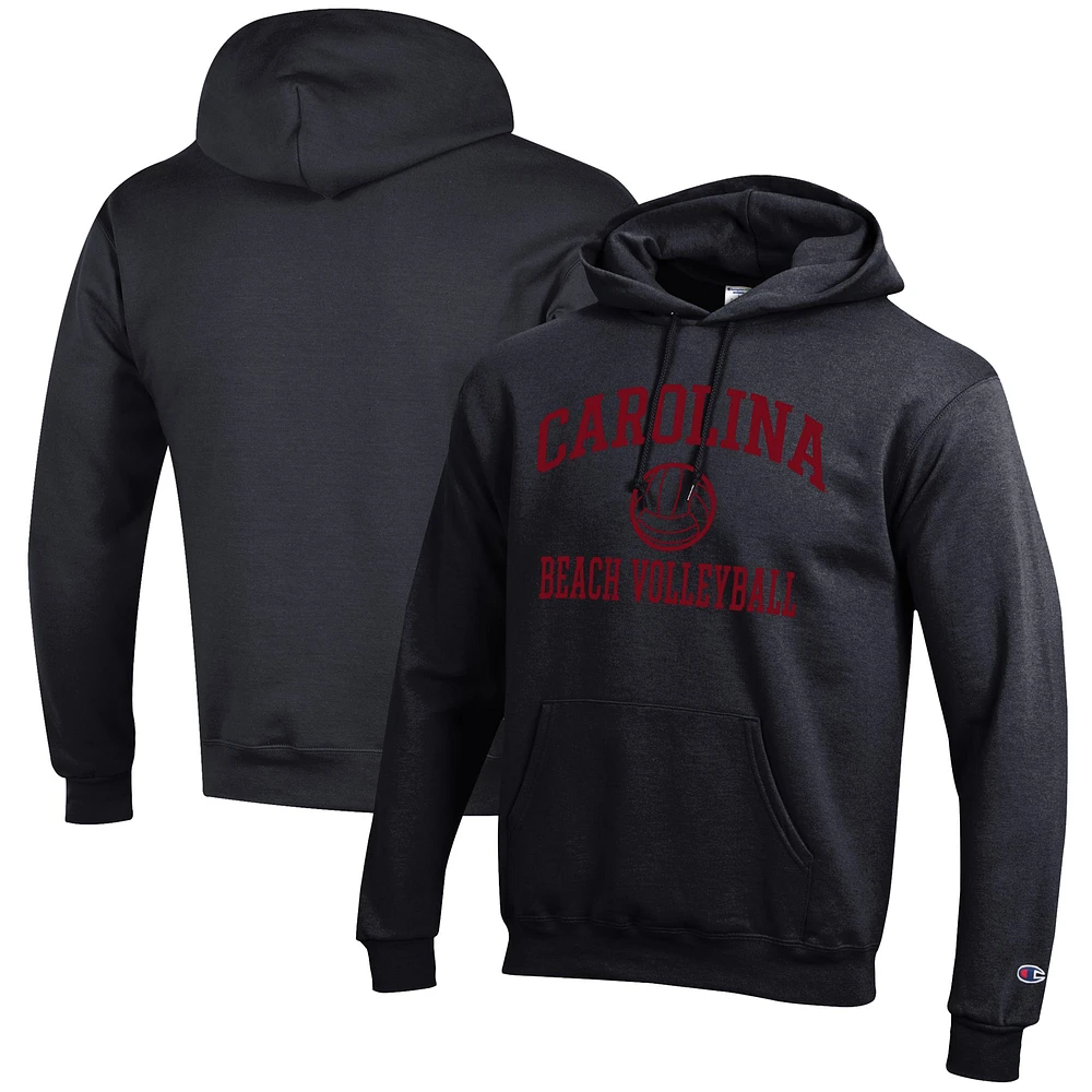 Men's Champion South Carolina Gamecocks Icon Beach Volleyball Powerblend Pullover Hoodie