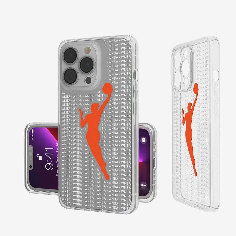 WNBA iPhone Clear Text Backdrop Design Case