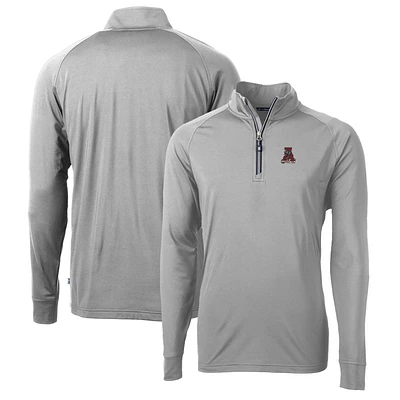 Men's Cutter & Buck Alabama Crimson Tide Adapt Eco Knit Stretch Recycled Quarter-Zip Pullover Top