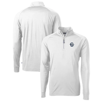 Men's Cutter & Buck Penn State Nittany Lions Adapt Eco Knit Stretch Recycled Quarter-Zip Pullover Top
