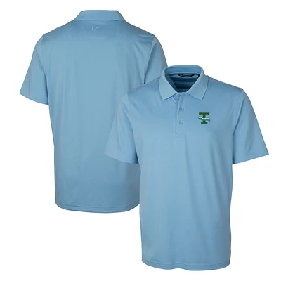 Men's Cutter & Buck Light Blue Tulane Green Wave Forge Stretch Polo