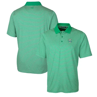 Men's Cutter & Buck Kelly Green Tulane Green Wave Forge Tonal Stripe Stretch Polo