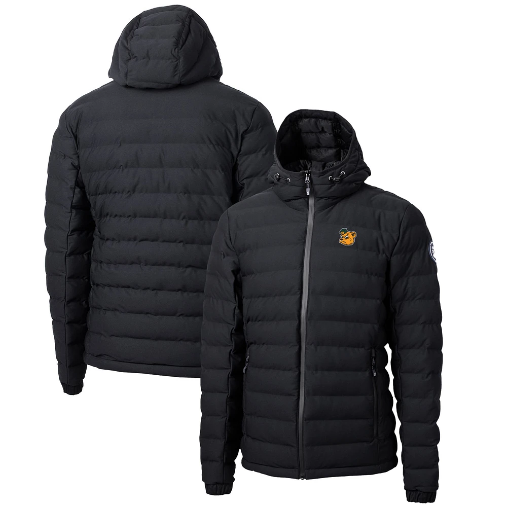 Men's Cutter & Buck Black Baylor Bears Mission Ridge Repreve Eco Insulated Puffer Full-Zip Jacket