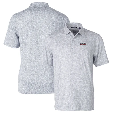 Men's Cutter & Buck Gray Texas Tech Red Raiders Pike Constellation Stretch Polo