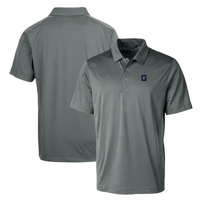 Cutter & Buck Steel Georgetown Hoyas Primary Team Logo Prospect Textured Stretch Polo