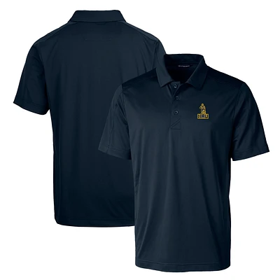 Cutter & Buck Navy Northern Arizona Lumberjacks Primary Team Logo Prospect Textured Stretch Polo