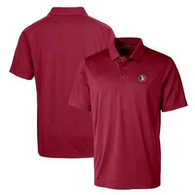 Cutter & Buck Garnet Florida State Seminoles Primary Team Logo Prospect Textured Stretch Polo