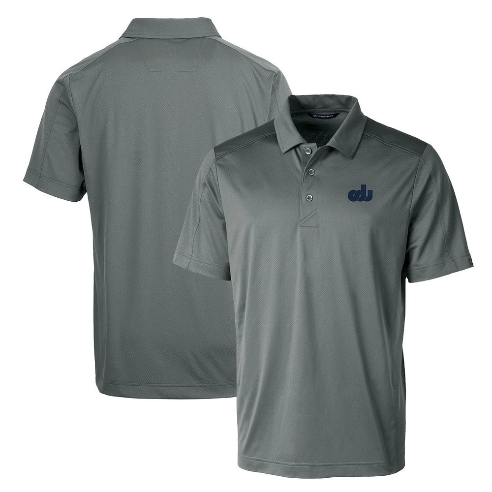 Cutter & Buck Steel Old Dominion Monarchs Primary Team Logo Prospect Textured Stretch Polo