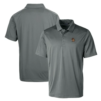 Cutter & Buck Steel Oregon State Beavers Primary Team Logo Prospect Textured Stretch Polo