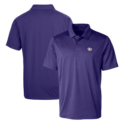 Cutter & Buck Purple TCU Horned Frogs Primary Team Logo Prospect Textured Stretch Polo