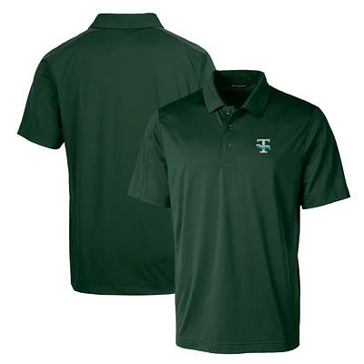 Cutter & Buck Green Tulane Wave Primary Team Logo Prospect Textured Stretch Polo