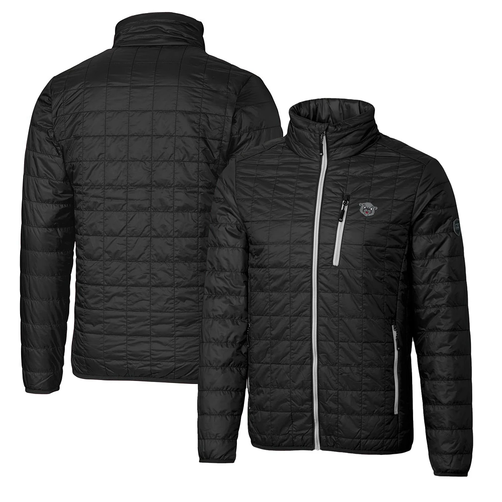 Cutter & Buck Black Cincinnati Bearcats Primary Team Logo Rainier PrimaLoft Eco Insulated Full-Zip Puffer Jacket