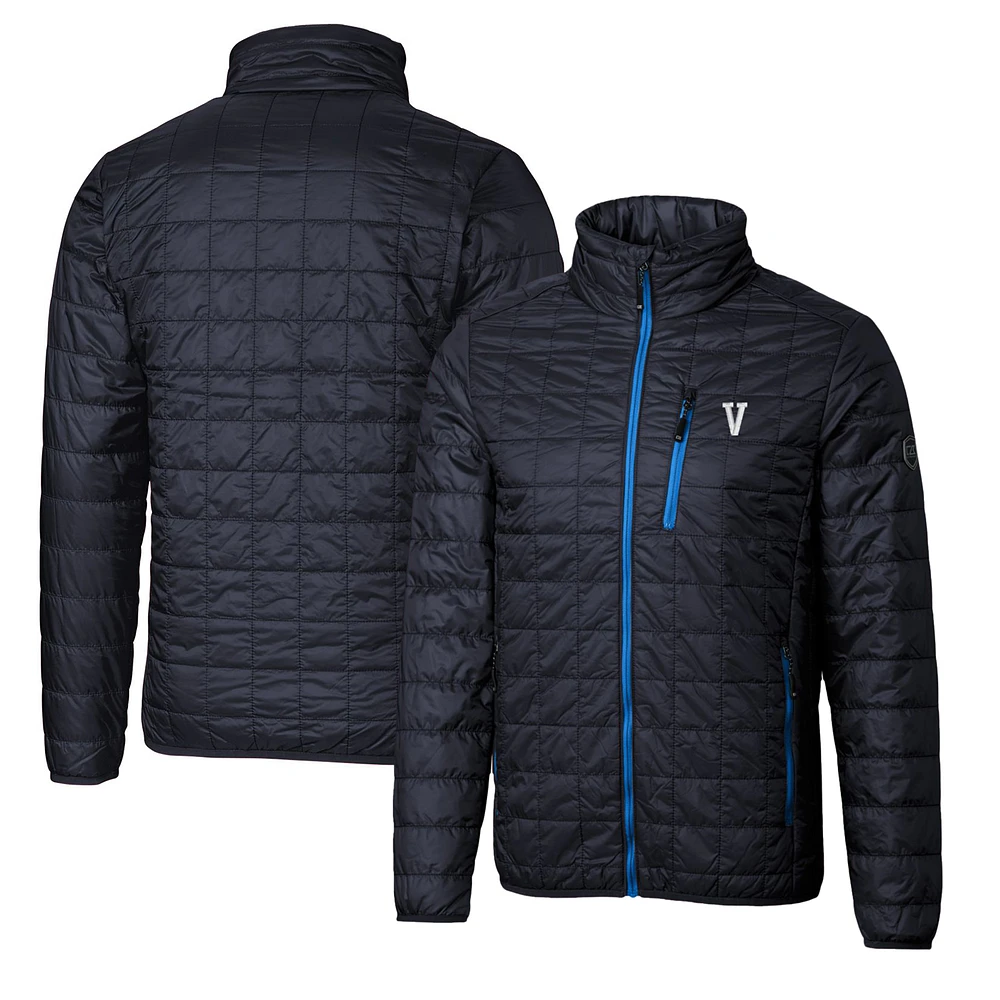 Cutter & Buck Navy Villanova Wildcats Primary Team Logo Rainier PrimaLoft Eco Insulated Full-Zip Puffer Jacket