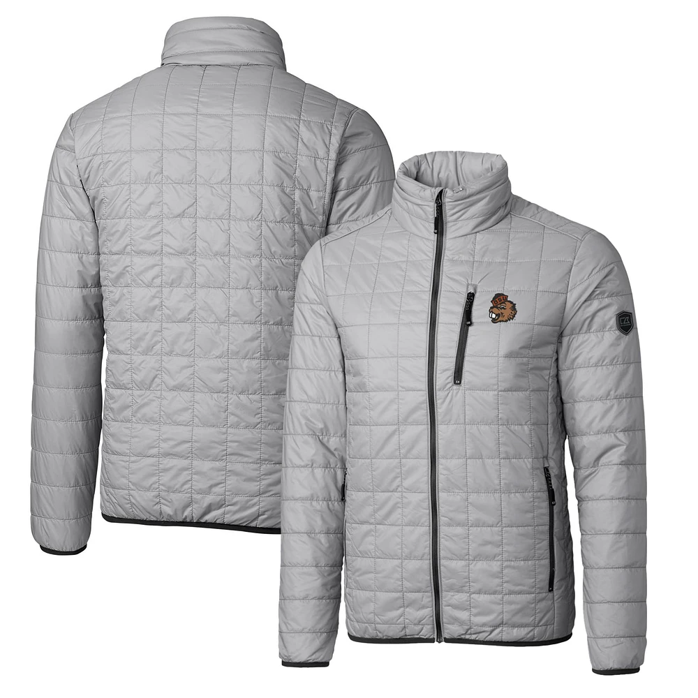Cutter & Buck Oregon State Beavers Primary Team Logo Rainier PrimaLoft Eco Insulated Full-Zip Puffer Jacket