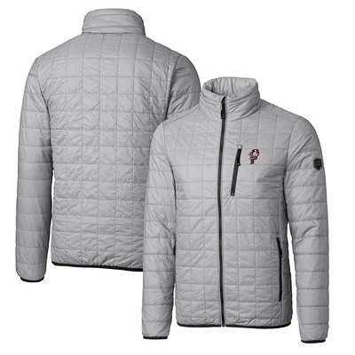 Cutter & Buck Ohio State Buckeyes Primary Team Logo Rainier PrimaLoft Eco Insulated Full-Zip Puffer Jacket