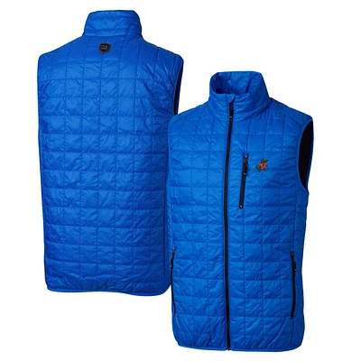 Cutter & Buck Royal Florida Gators Primary Team Logo Rainier PrimaLoft Eco Insulated Full-Zip Puffer Vest