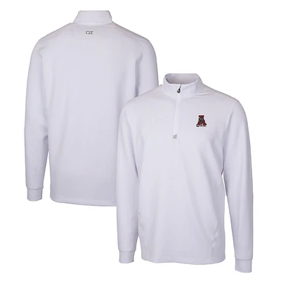 Men's Cutter & Buck Alabama Crimson Tide Traverse Stretch Quarter Zip-Pullover Top