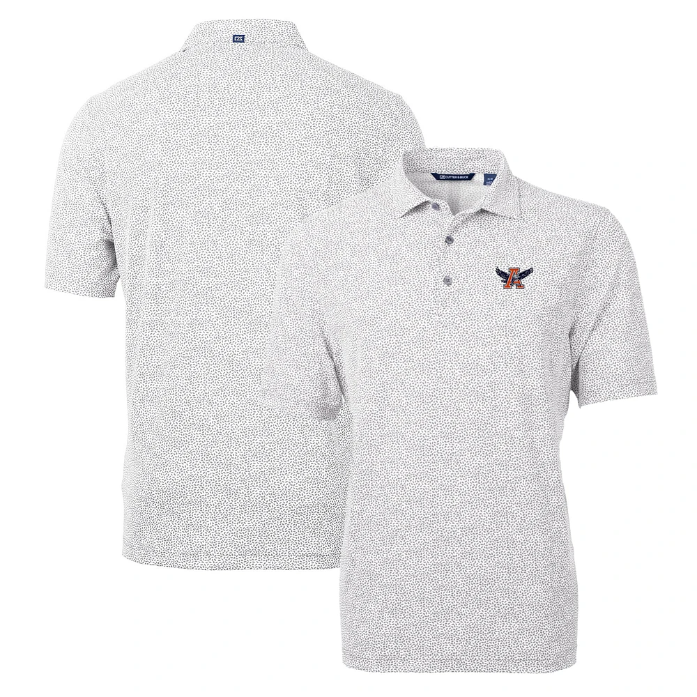 Men's Cutter & Buck Gray Auburn Tigers Virtue Eco Pique Botanical Recycled Polo
