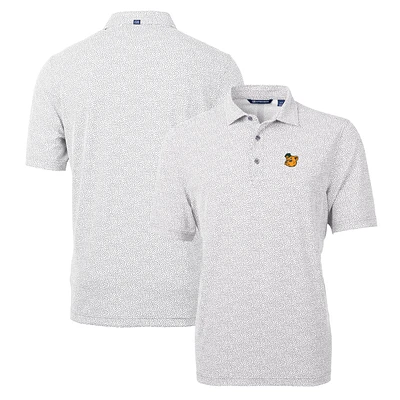 Men's Cutter & Buck Gray Baylor Bears Virtue Eco Pique Botanical Recycled Polo