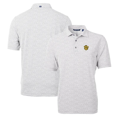 Men's Cutter & Buck Gray Missouri Tigers Virtue Eco Pique Botanical Recycled Polo